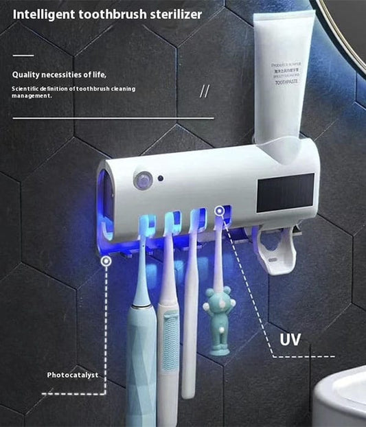 DISPENSADOR DE PASTA DENTAL CON ESTERILIZADOR